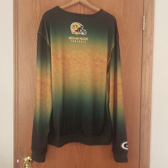 NWT NFL Green Bay Packers Oversized Shirt Top Sz XL - Picture 2 of 8